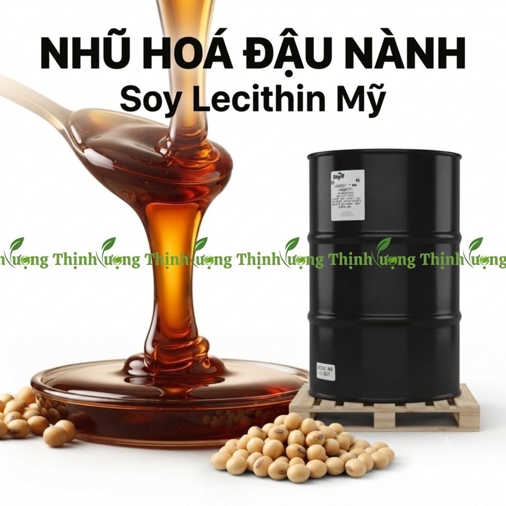 1KG Nhũ Hóa Đậu Nành Cargill Mỹ - E322 Topcithin 50 - Chất Nhũ Hóa Thực Phẩm - 100% Từ Thực Vật
