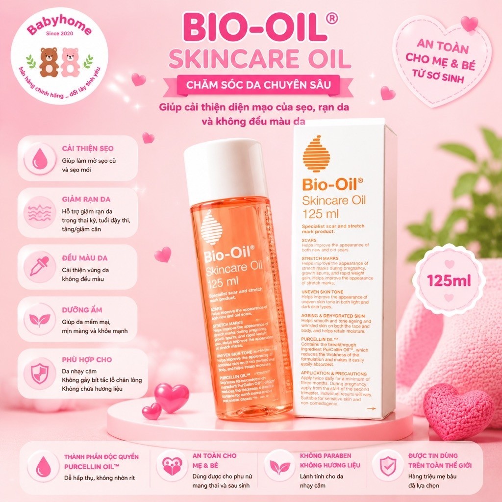 Bio Oil 125ml - Giảm rạn da hiệu quả - 125ml