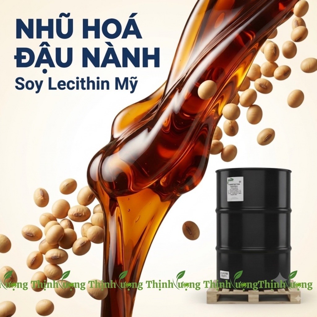 [5-10KG] Nhũ Hóa Đậu Nành Cargill Mỹ - E322 Topcithin 50 - Chất Nhũ Hóa Thực Phẩm - 100% Từ Thực Vật