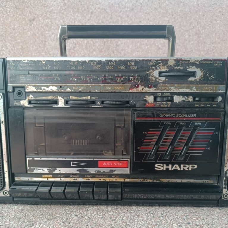 đài Radio cassette Sharp GF - 319Z ( BK) full chức năng