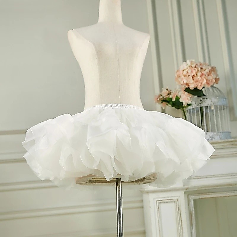 Ngắn Puffy Váy Cho Nữ Lông Tơ Petticoat Mini Váy Crinoline Underskirt Puffy Tutu Váy Cho Nữ Petticoa