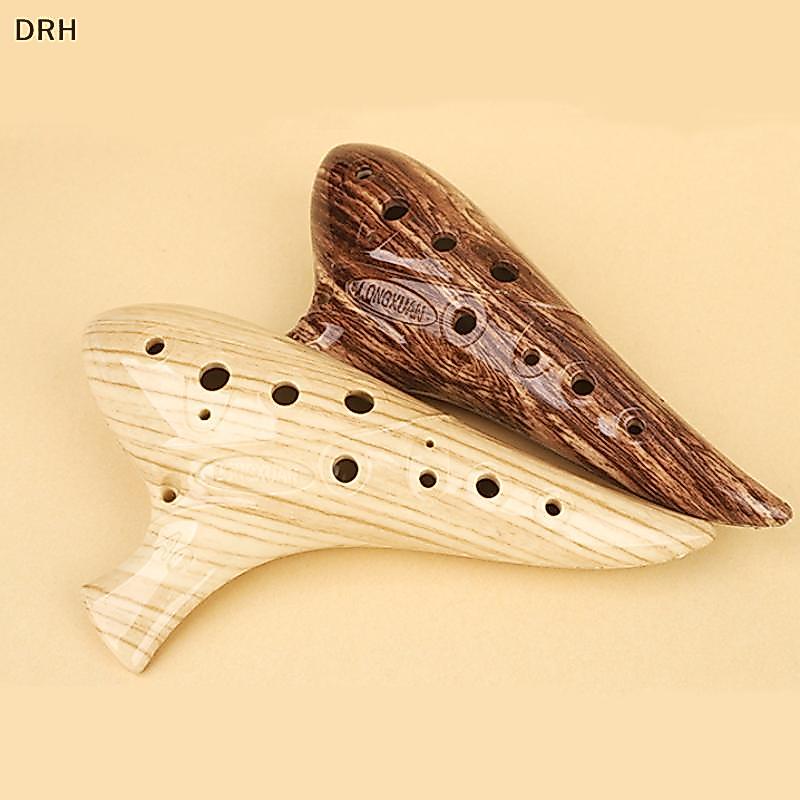 DRH 12 Lỗ Ocarina Nhạc Cụ Ocarina Alto C Tone Nhựa Chuyên Nghiệp Ocarina Nhạc Cụ Dành Cho Người Yêu 