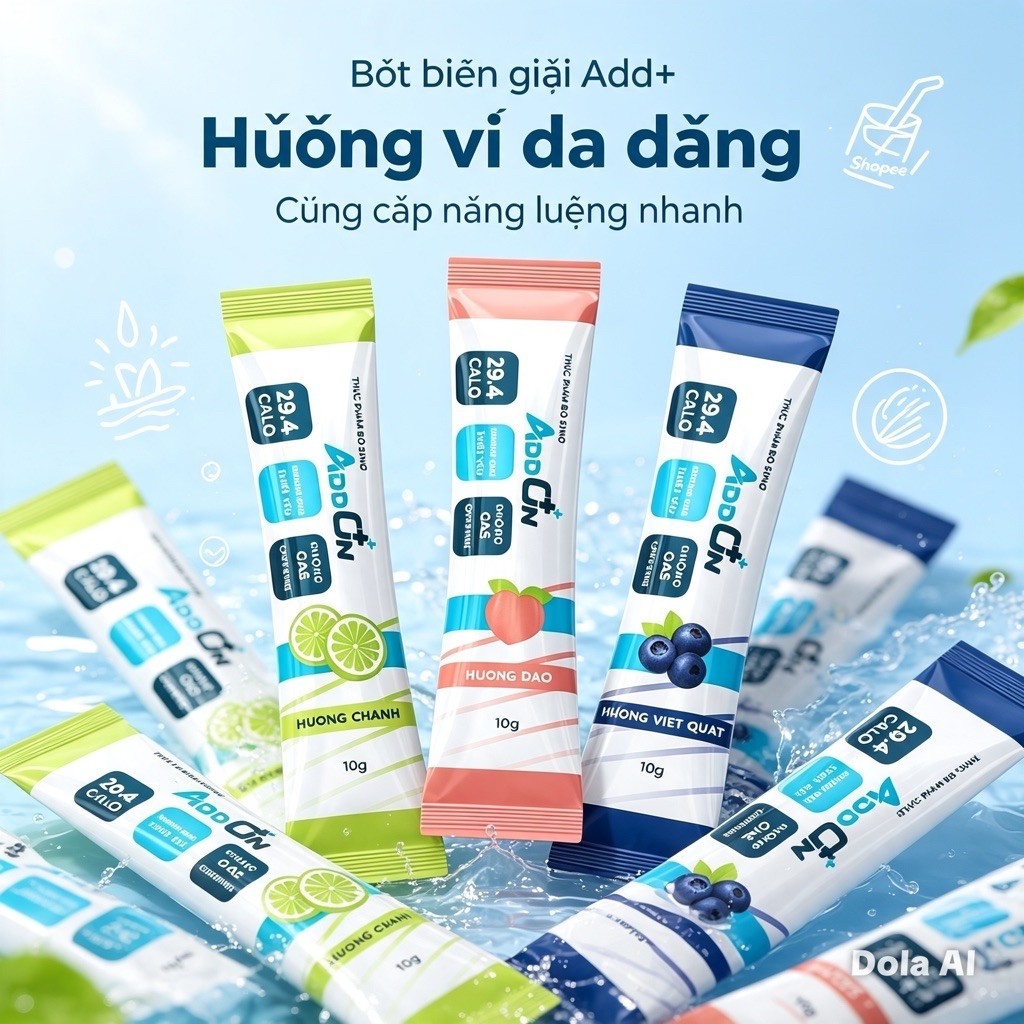 Addon 29calo vị Chanh combo2 túi 15 gói bột điện giải thể thao,bù nước bù khoáng,điện giải  bổ sung 
