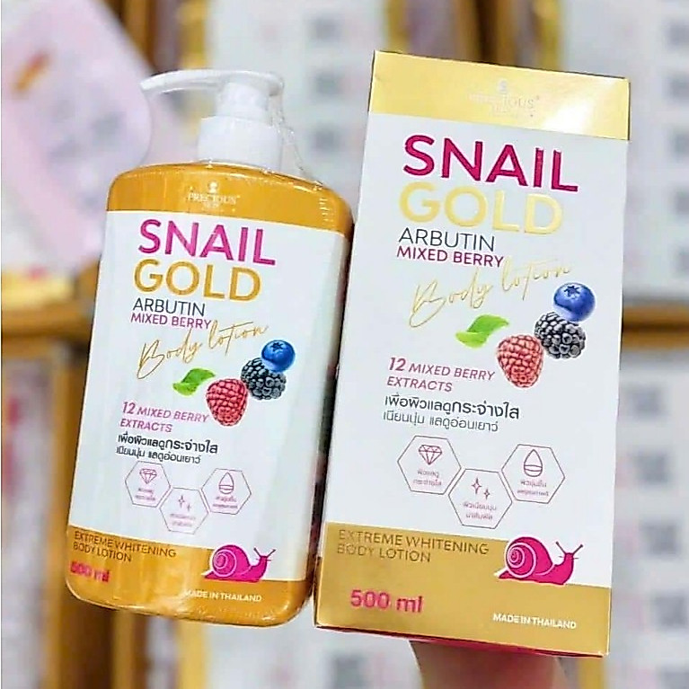 Sữa dưỡng thể Snail Gold Arbutin Mix Berry Thái Lan