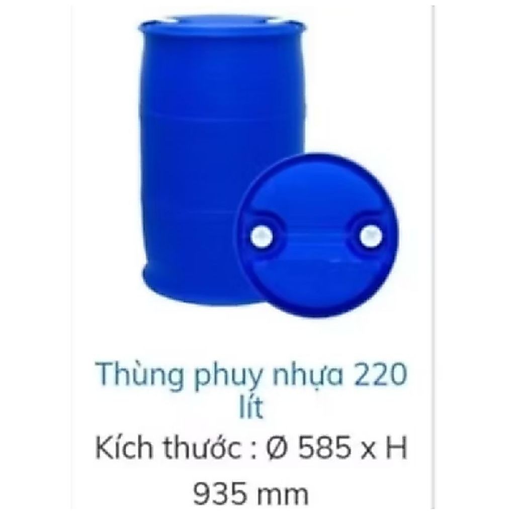 1 Thùng phuy nhựa 220L cũ