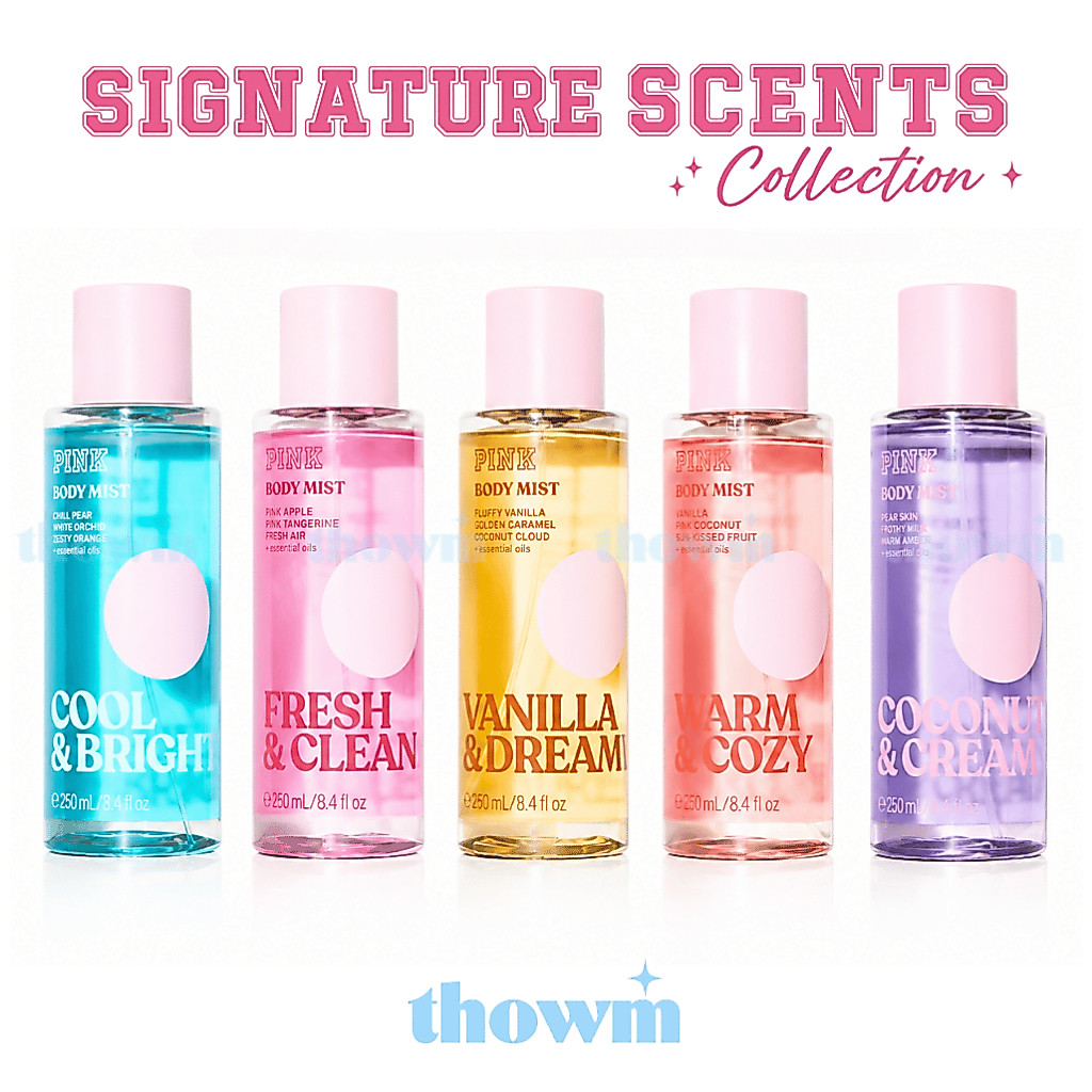 [ MINI ] Cool & Bright | Warm & Cozy |. Fresh & Clean |. Vanilla Dreamy - Body Mist Victoria Secret 