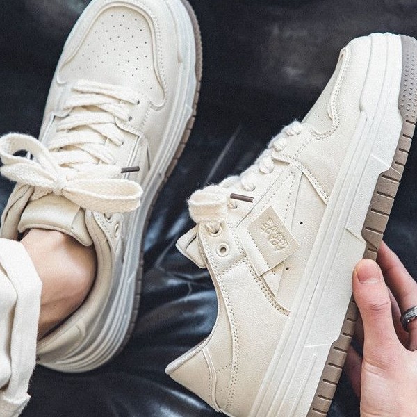 giày thể thao sneaker nam HTMEN màu trắng đen hot trend giày đi học đi làm phong cách Hàn Quốc mã HT