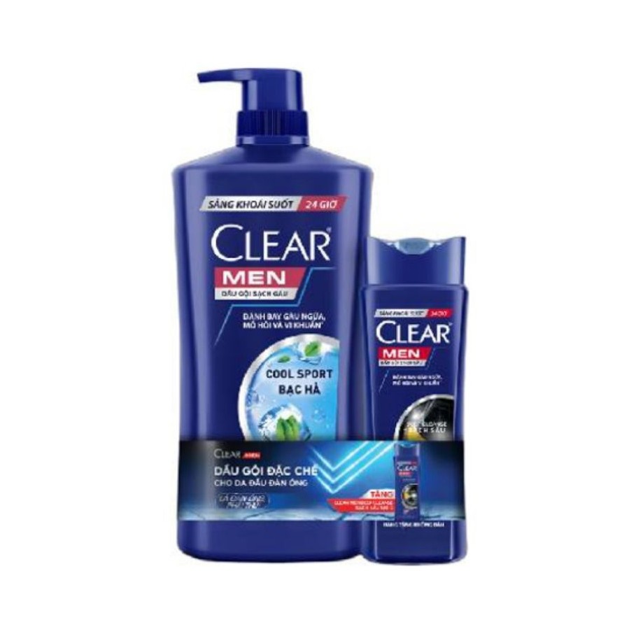 Dầu Gội Clear Men 900g Cool Sport Bạc Hà
