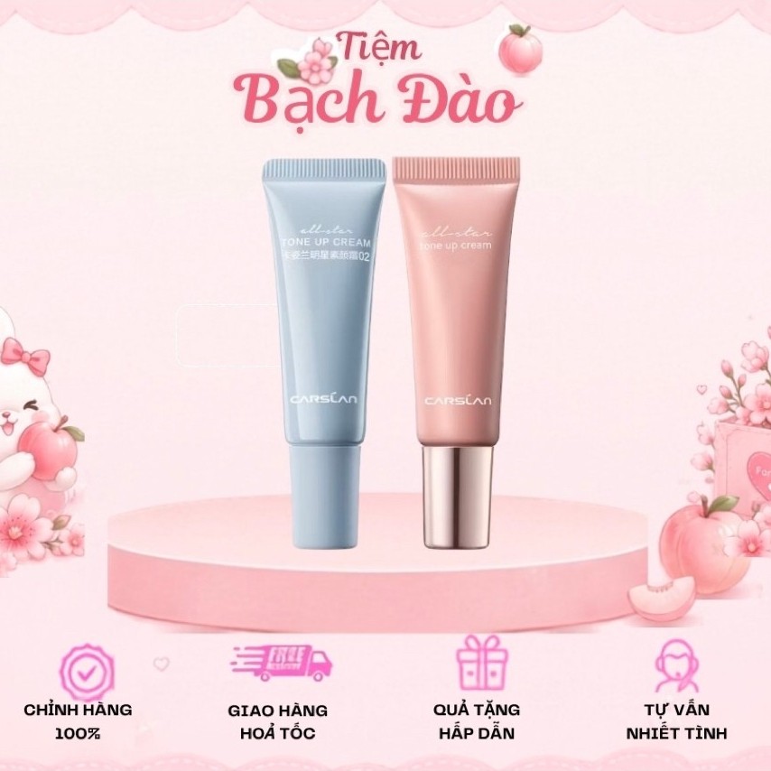 Kem nâng tone CARSLAN kem lười mini dành cho da mặt che khuyết điểm hiệu quả 5g
