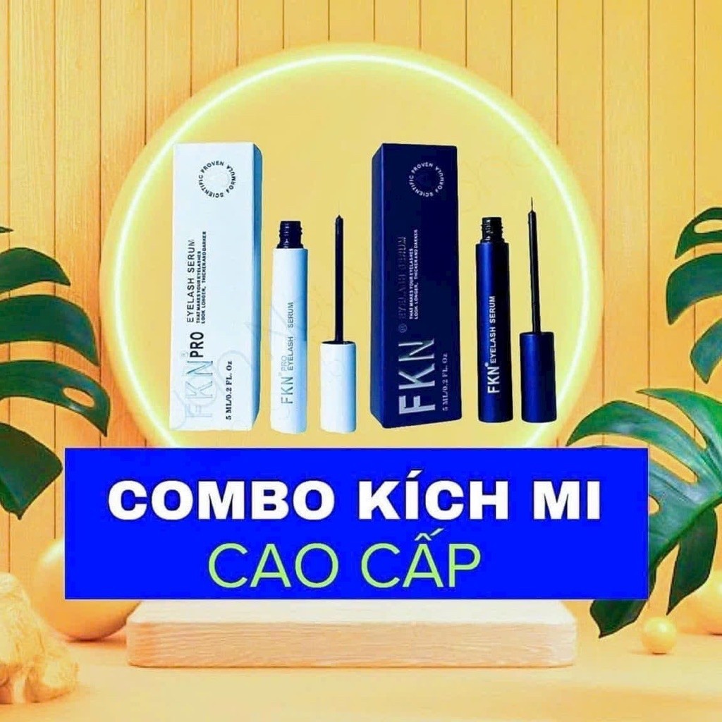 [ chính hãng có ủy quyền] dưỡng mi dưỡng mày FKN , hỗ trợ mi mày mọc dài và  dày