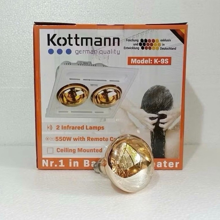Bóng Đèn Sưởi Nhà Tắm Hans – Bóng Thay Thế Đèn Sưởi Âm Trần Kottmann K9S K9R