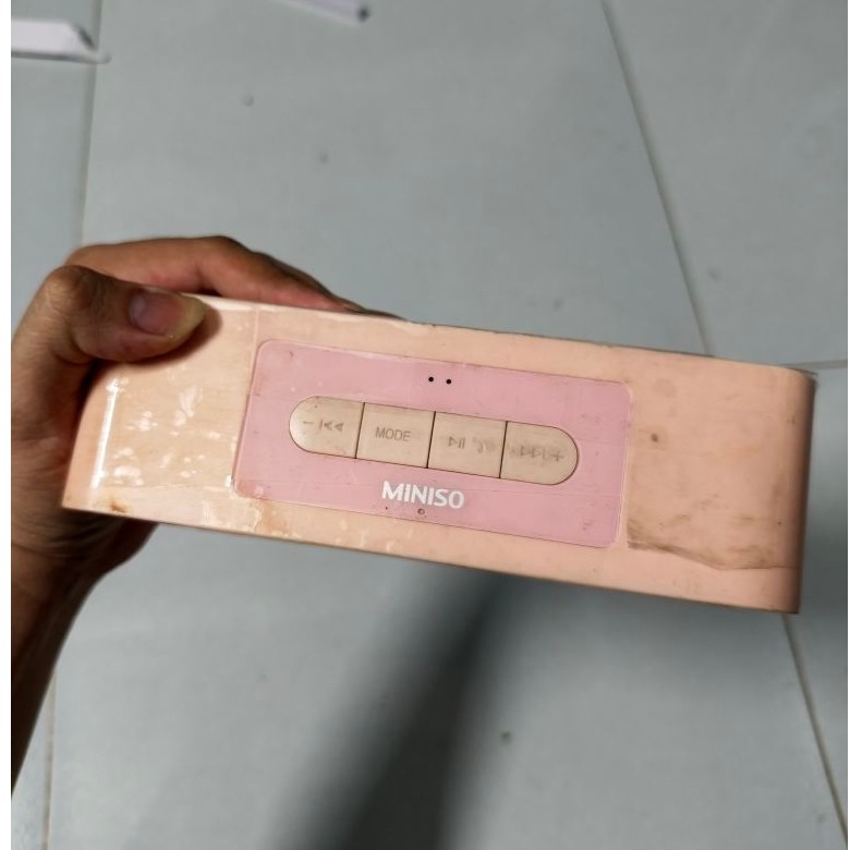 Loa blutooth MINISO D-82B cũ còn sài ổn tặng tai nghe blutooth thanh lý