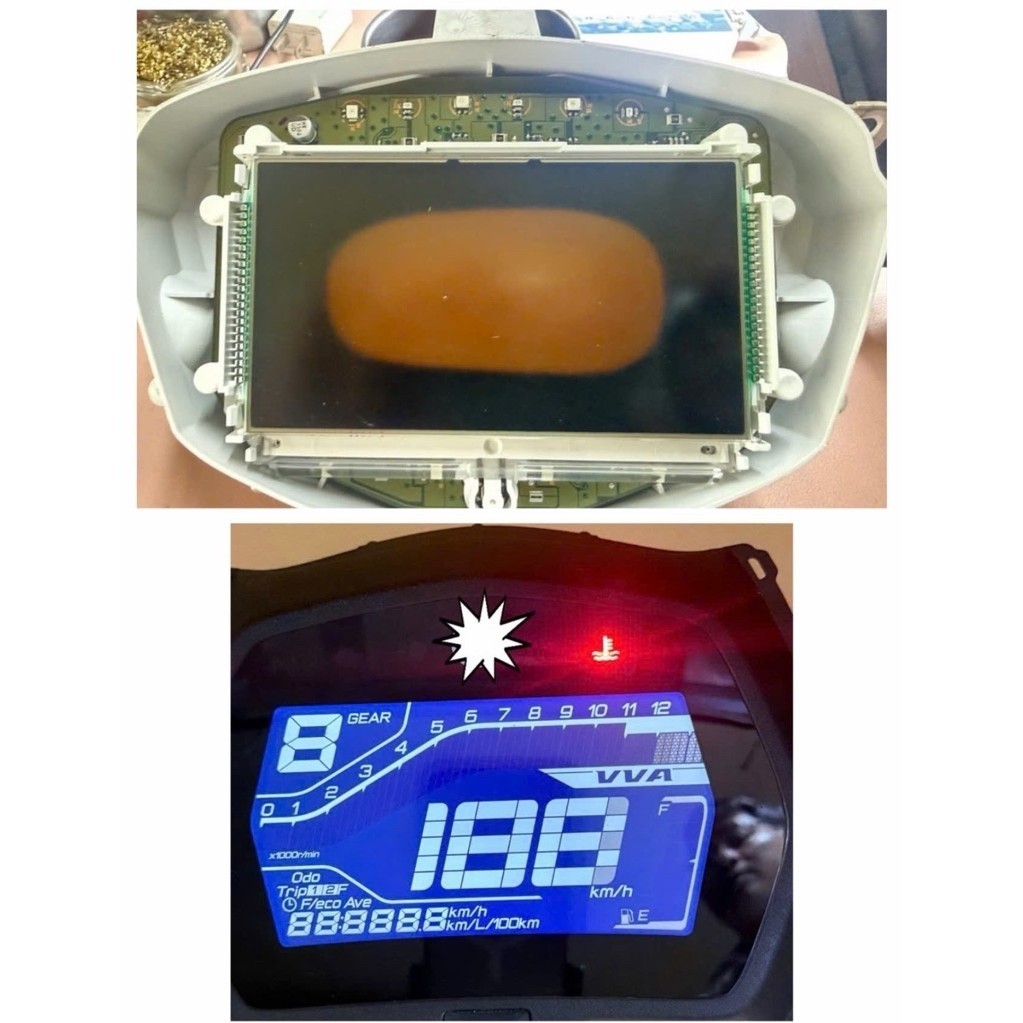 Màn Hình LCD Đồng Hồ Exciter 155 Có Hàn Chân – Linh Kiện Thay Thế Đồng Hồ EX155