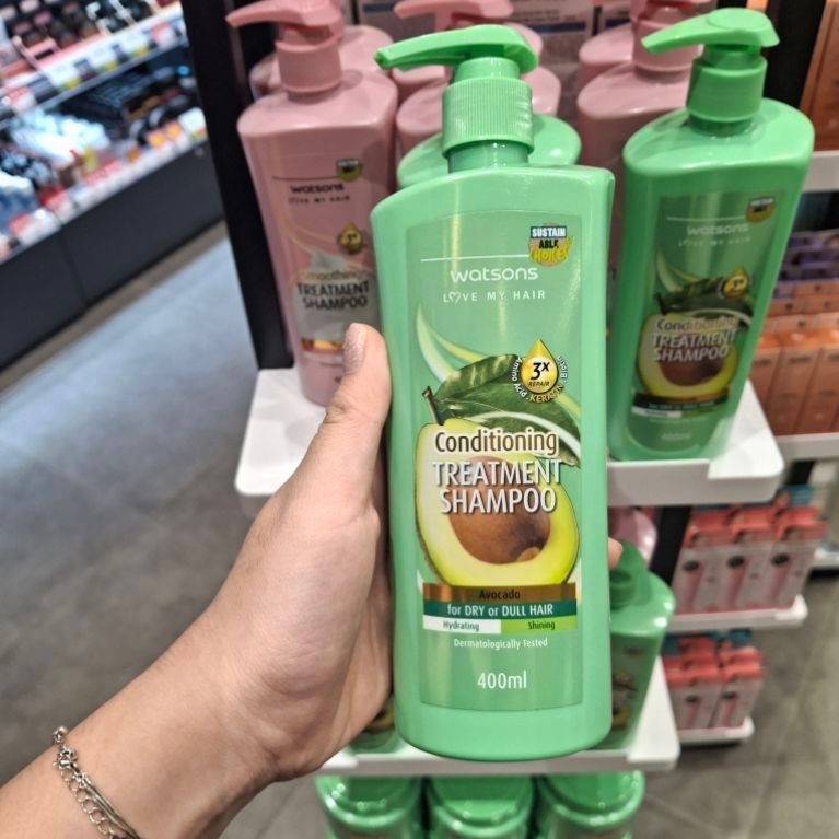 Dầu gội Dừa, bơ dưỡng ẩm 400ml Watsons, chính hãng Thái Lan mua tại store Watsons