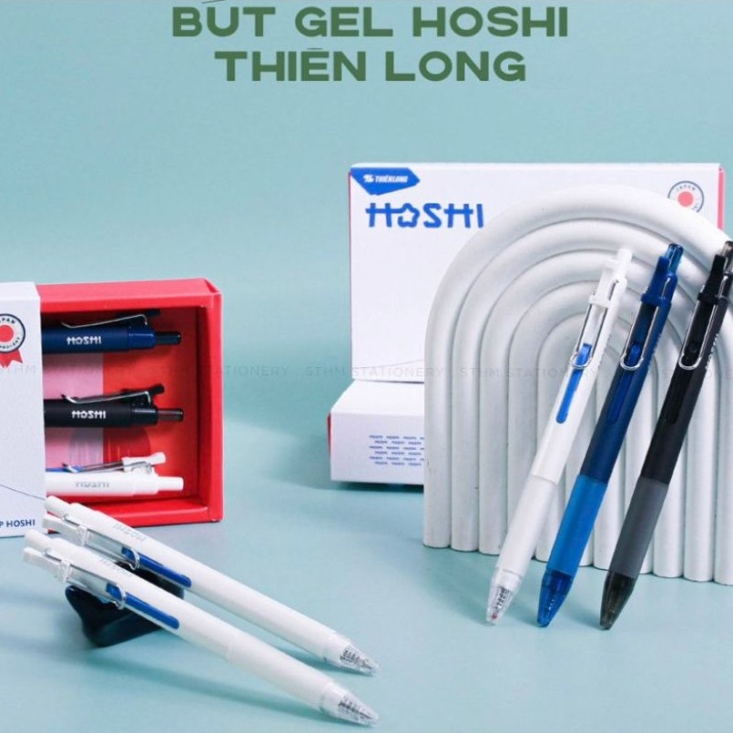 Bút gel Hoshi Thiên Long (Bộ 3 bút)