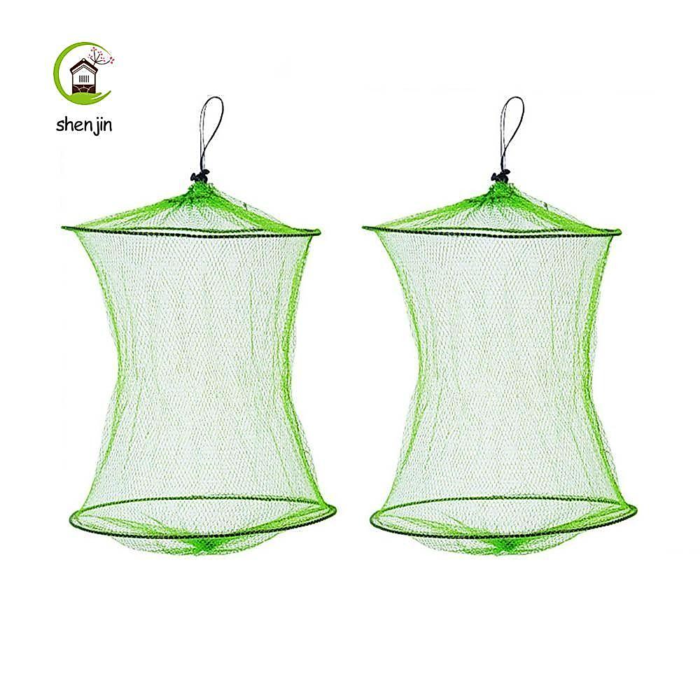 SHENJIN Lồng Câu Cá Phụ Kiện Bẫy Cá 2 Lớp Lưới Đúc Nylon Cho Cá Crawfish Lưới Tôm Mồi Câu Cá Bẫy Bẫy