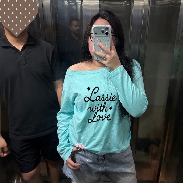 [LASSIE BIGSIZE] Áo thun xước Bigsize nữ hack dáng, cá tính năng động (60-85kg) Sunny top