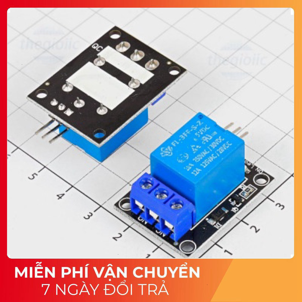 [2 Cái]- KY-019 Module 1 Relay 5V Kích Mức Cao Tech Linh Kiện Tech Linh Kiện
