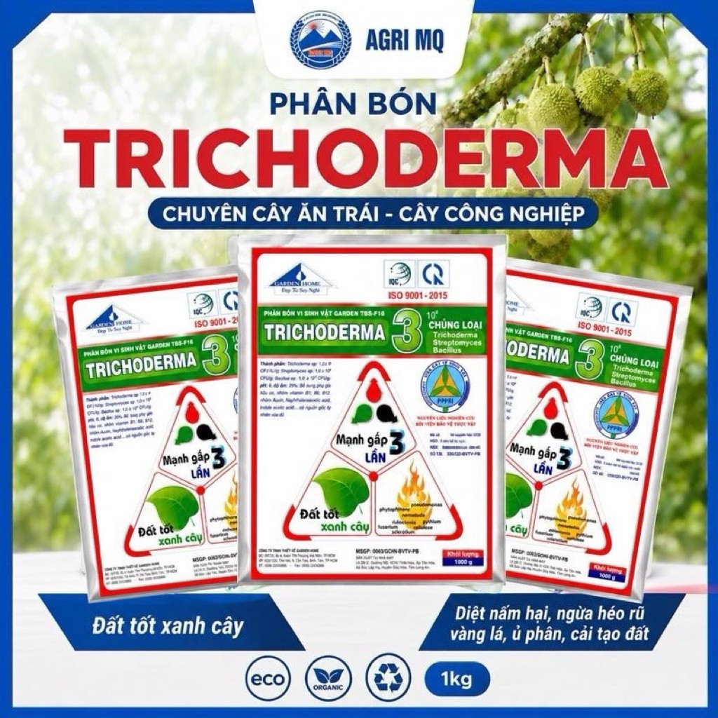 TRICHODERMA GARDEN HT K-HUMATE TE 1KG | Phân Bón Hữu Cơ Khoáng | Bổ Sung Humate + Trung Vi Lượng | C