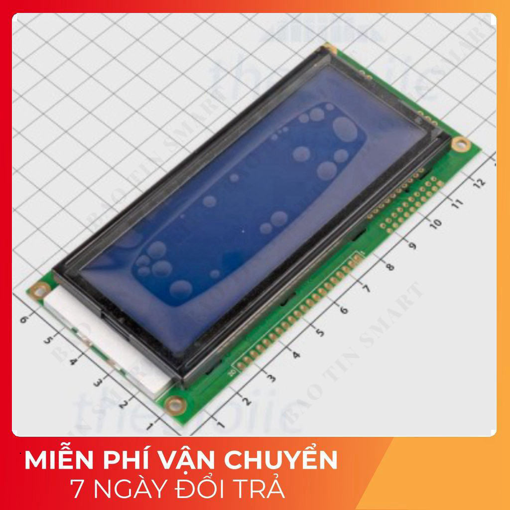 KS0108 LCD 19264 Nền Xanh Dương Chữ Trắng 5V Tech Linh Kiện Tech Linh Kiện