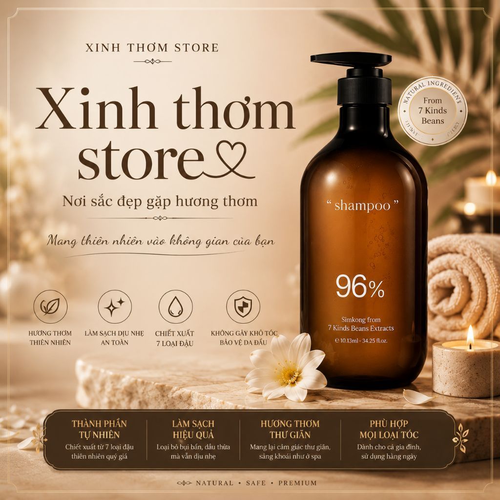(mẫu thử) Dầu gội Hetras hương nước hoa - dầu gội giảm rụng tóc, phục hồi hư tổn, làm sạch da đầu
