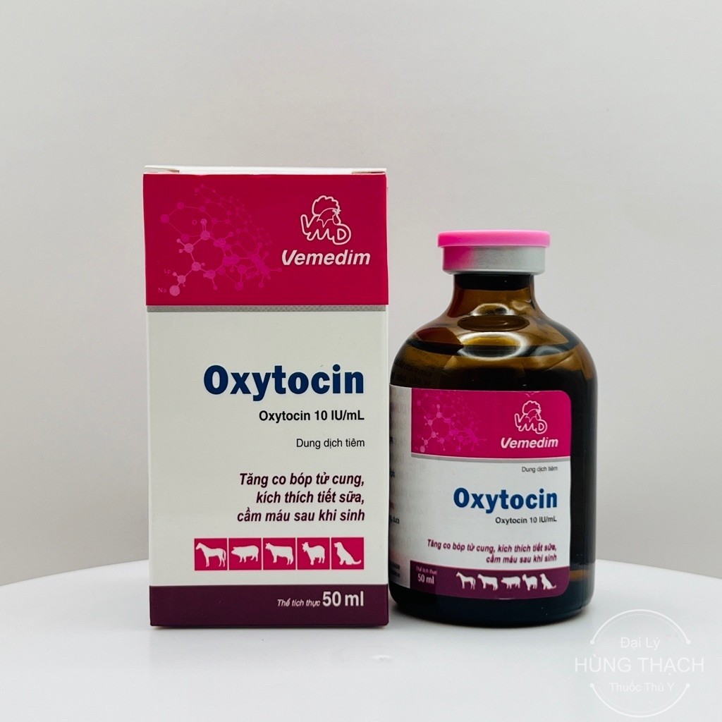 OXYTOCIN (2ml,20ml,50ml) hỗ trợ thúc đẻ nhanh, tống dịch sản, kích sữa, tăng co bóp heo nái, bò, chó