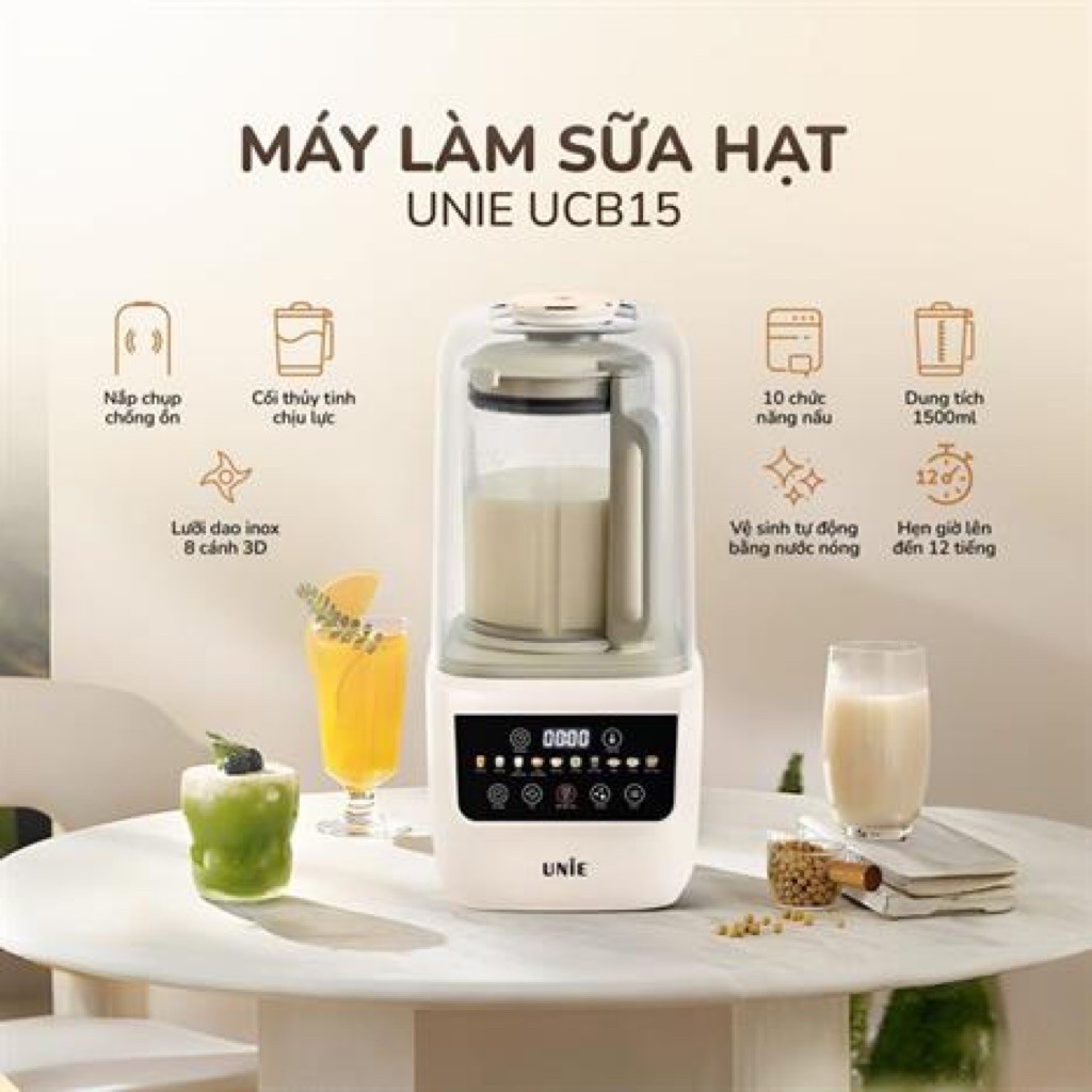 Máy làm sữa hạt đa năng Unie UCB15 350w - Kangaroo KG12BH