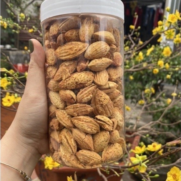 500gr Hạnh nhân rang bơ mỏng vỏ thơm ngon loại 1 rất dễ tách sẵn số lượng lớn sỉ 12x
