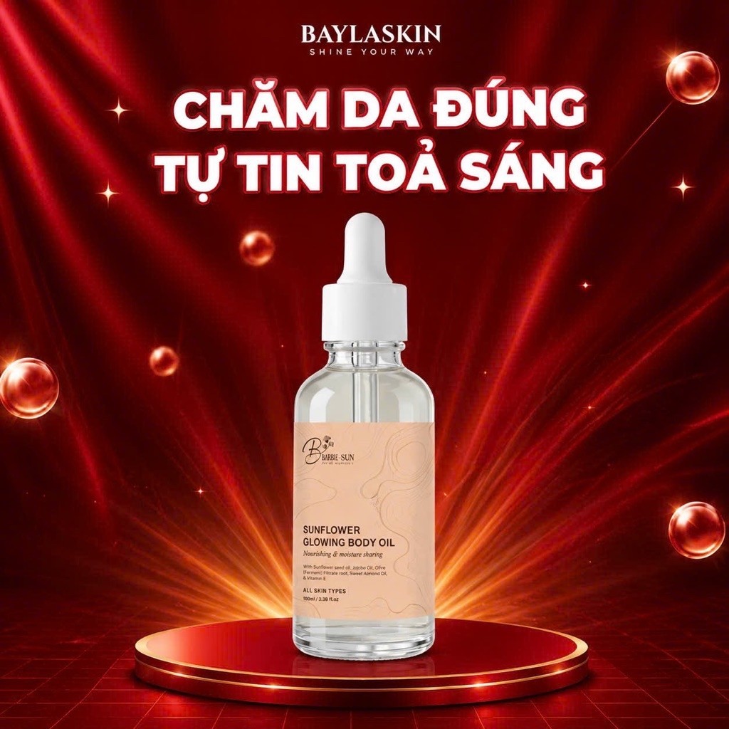 Body Oil Barbieskin– Sunflower Glowing Body Oil 🌻