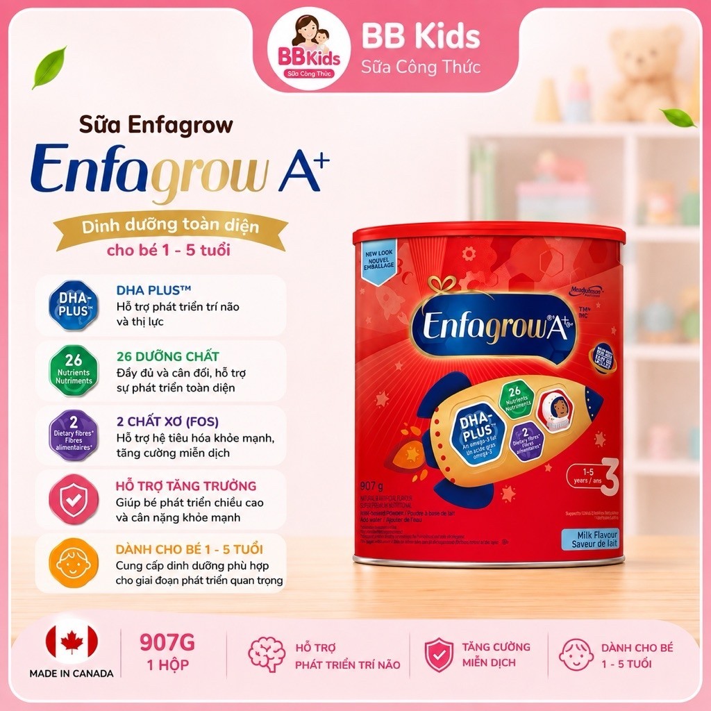 Sữa Enfagrow Canada lon 907g HÀNG AIR