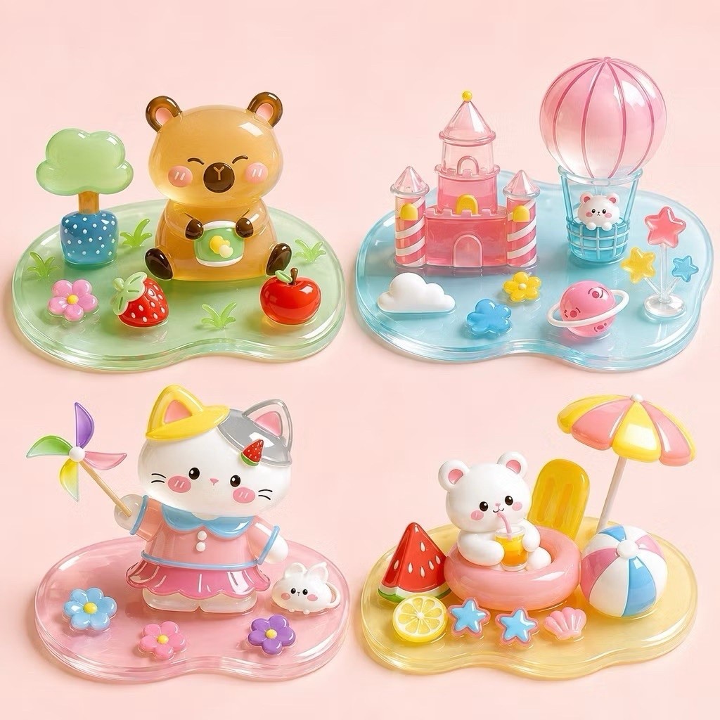 Hình dán Sticker 3D/DIY Crystal/Mô hình xếp chồng/Sticker nổi/DIY sticker