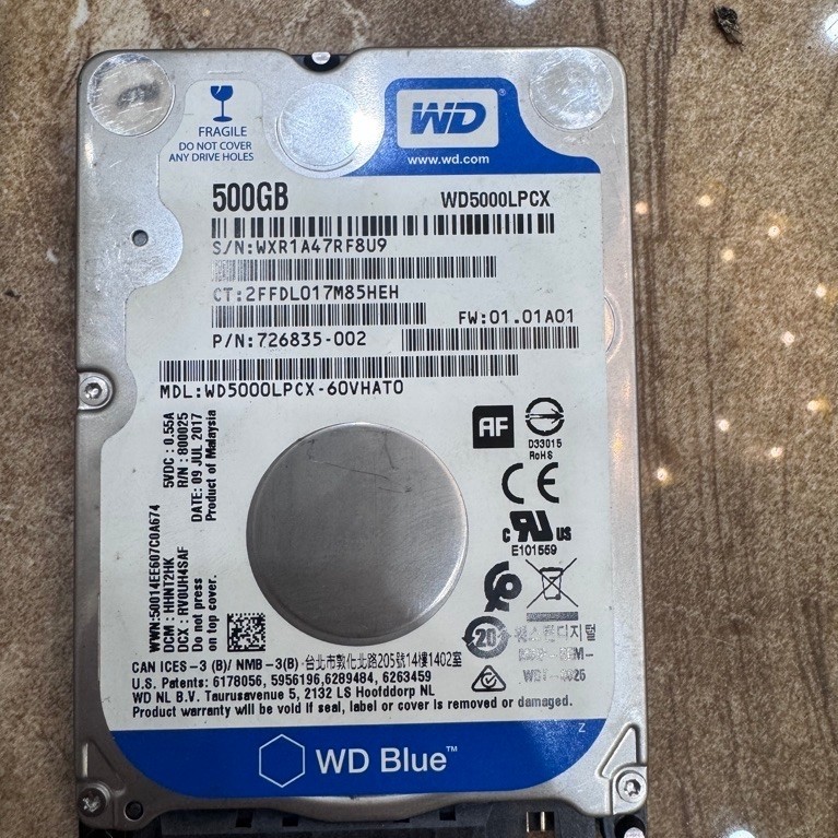 Ổ Cứng HDD Laptop 2.5 Inch 500GB 640GB  WD Samsung Hitachi SATA