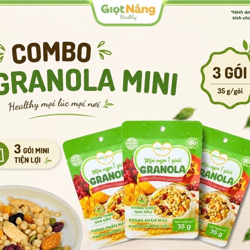 Granola Giọt Nắng 450g - Ăn Sáng Giòn Lành Mạnh