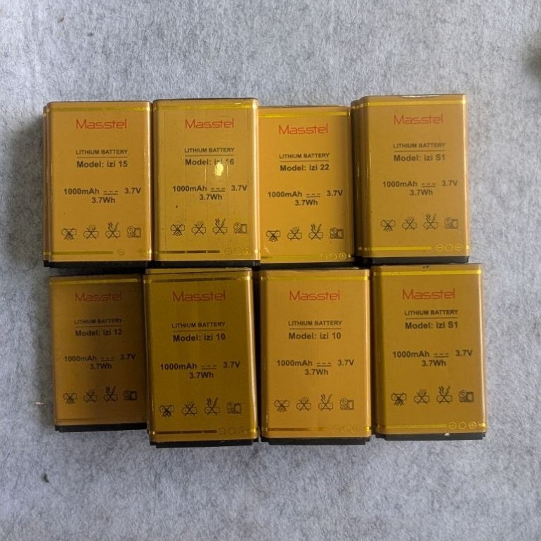 PIN MASTELL izi 10 izi 12 izi 15 izi 16  izi s1 izi 22 zin bóc máy (đã qua sd)