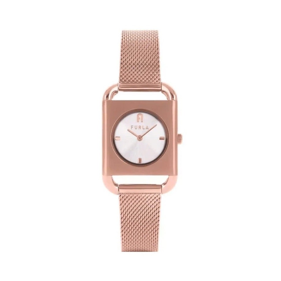 [Chính Hãng 100%] Đồng Hồ Nữ Furla Ooh WW00017014L3 Máy Quartz (Pin) Kính Khoáng Siz 28mm Dây Mesh F