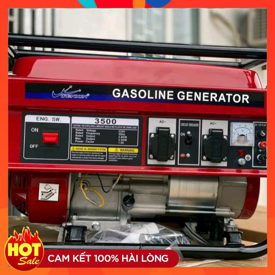 Máy phát điện gia đình 3.5kw TOSHI EC3500CX chạy được 2 điều hoà bảo hành 12 tháng