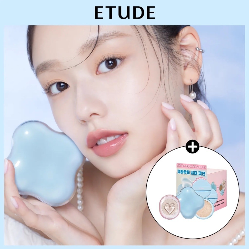 [HSD T2/2028] Set Phấn Nước ETUDE Cloud Filter Cushion + Refill + Highlighter + Puff
