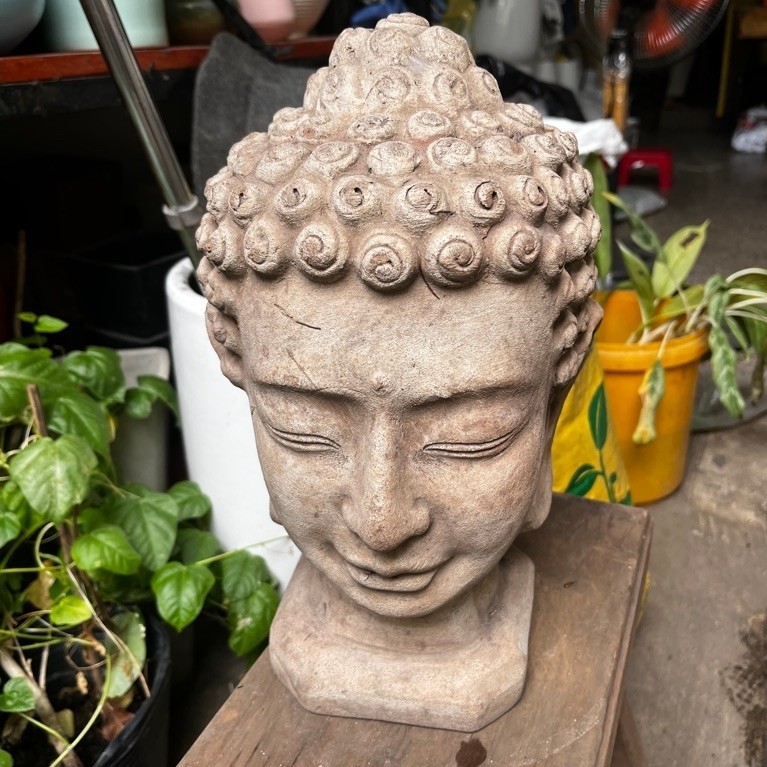 Tượng Phật thần thái điềm tĩnh trang trí sân vườn hay Decor gia đình