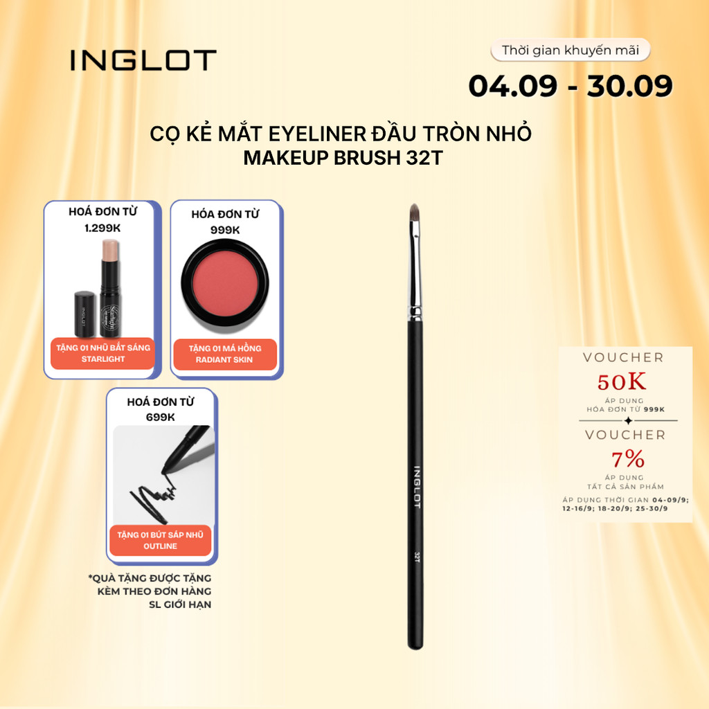 Cọ makeup cọ mắt Inglot Makeup Brush 32T Inglot