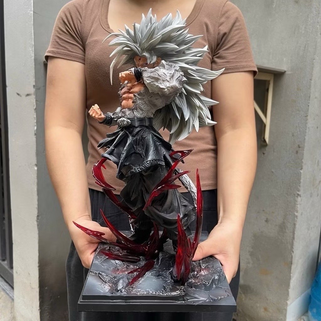 Mô hình Songoku SSJ5 tóc bạc Dragon Ball Goku Super Saiyan 5 anime figure JT-099 trang trí