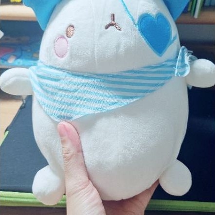 Thú nhồi bông/ Gấu bông Nhân vật Thỏ Molang Hạnh phúc cosplay ôm tim dễ thương - Hàng chính hãng Mol