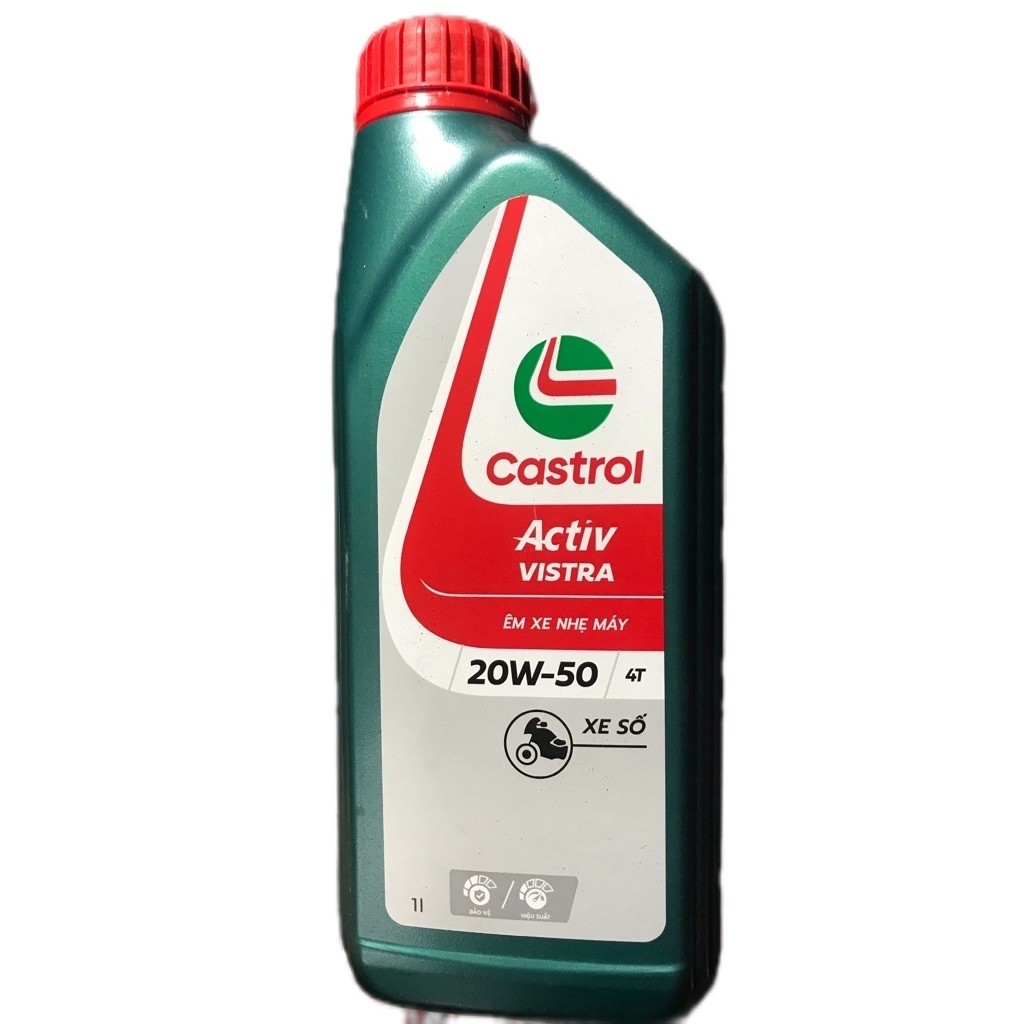 CASTROL ACTIV VISTRA 20W 50 1 LÍT XE SỐ dầu nhớt xe máy CASTROL ACTIV VISTRA 20W 50 1 LÍT XE SỐ