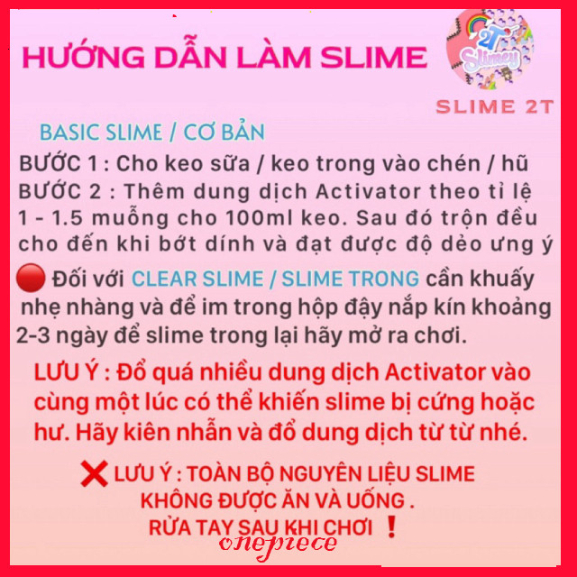 BỘ KIT SLIME KHỔNG LỒ ĐỦ MÓN ( LÀM ĐƯỢC SLIME NƯỚC ) NGUYÊN LIỆU LÀM SLIME