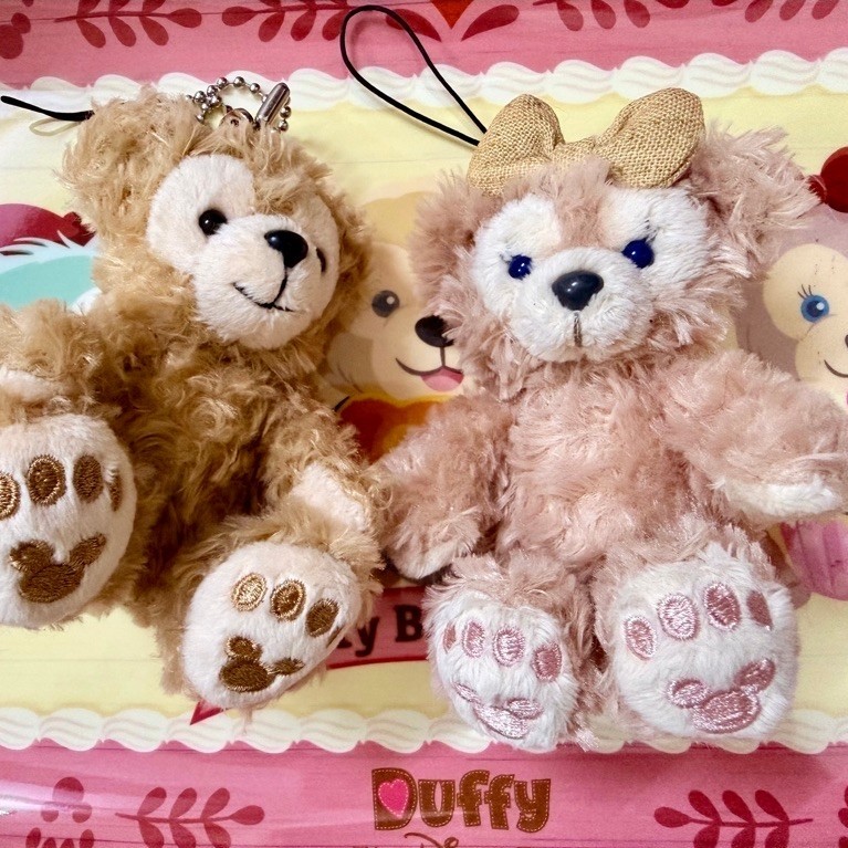 Set móc khoá bông Gấu Duffy ( Duffy couple )