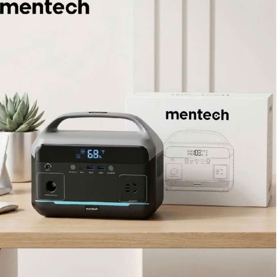 Trạm sạc MENTECH 300W MT300M1 dung lượng 204.8Wh, ouput AC 220v