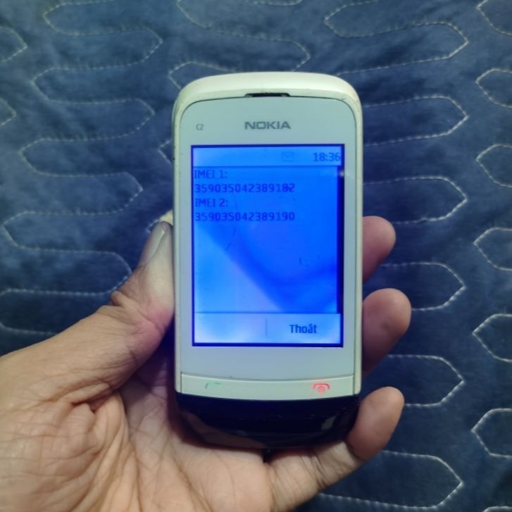 Linh kiện điện thoại Nokia C2 03 zin imei màn xanh