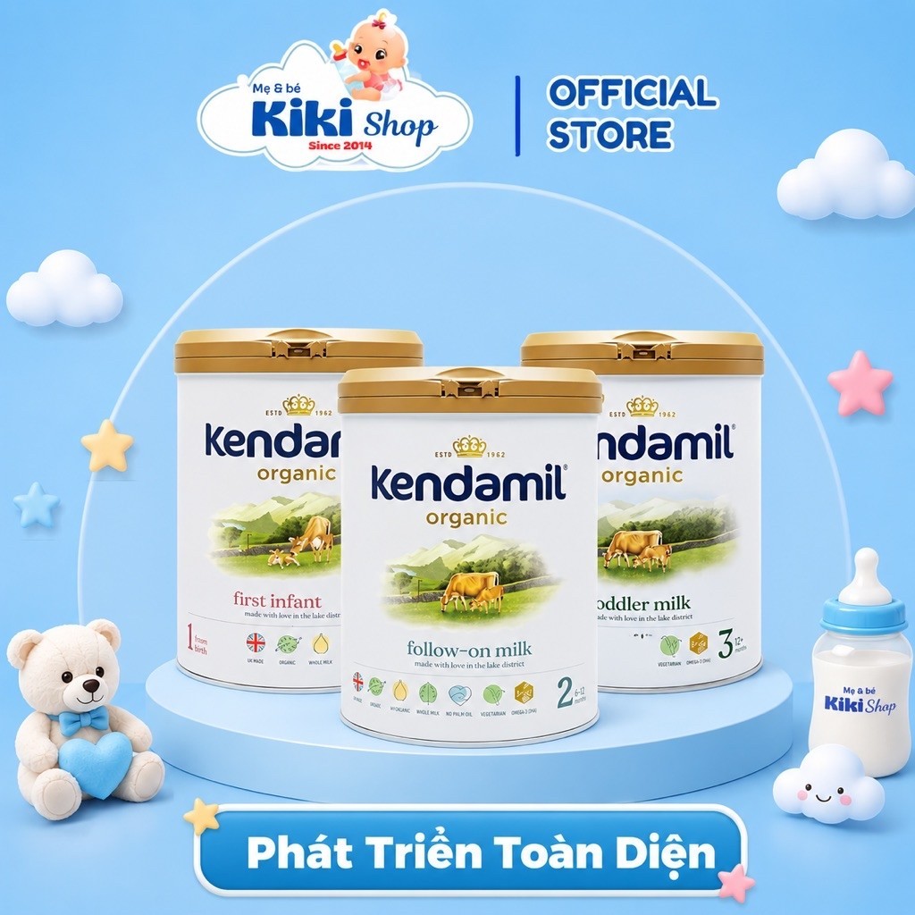🍼 SỮA KENDAMIL ORGANIC SỐ 1, 2, 3 – SỮA ORGANIC CHO BÉ TỪ SƠ SINH 🇬🇧