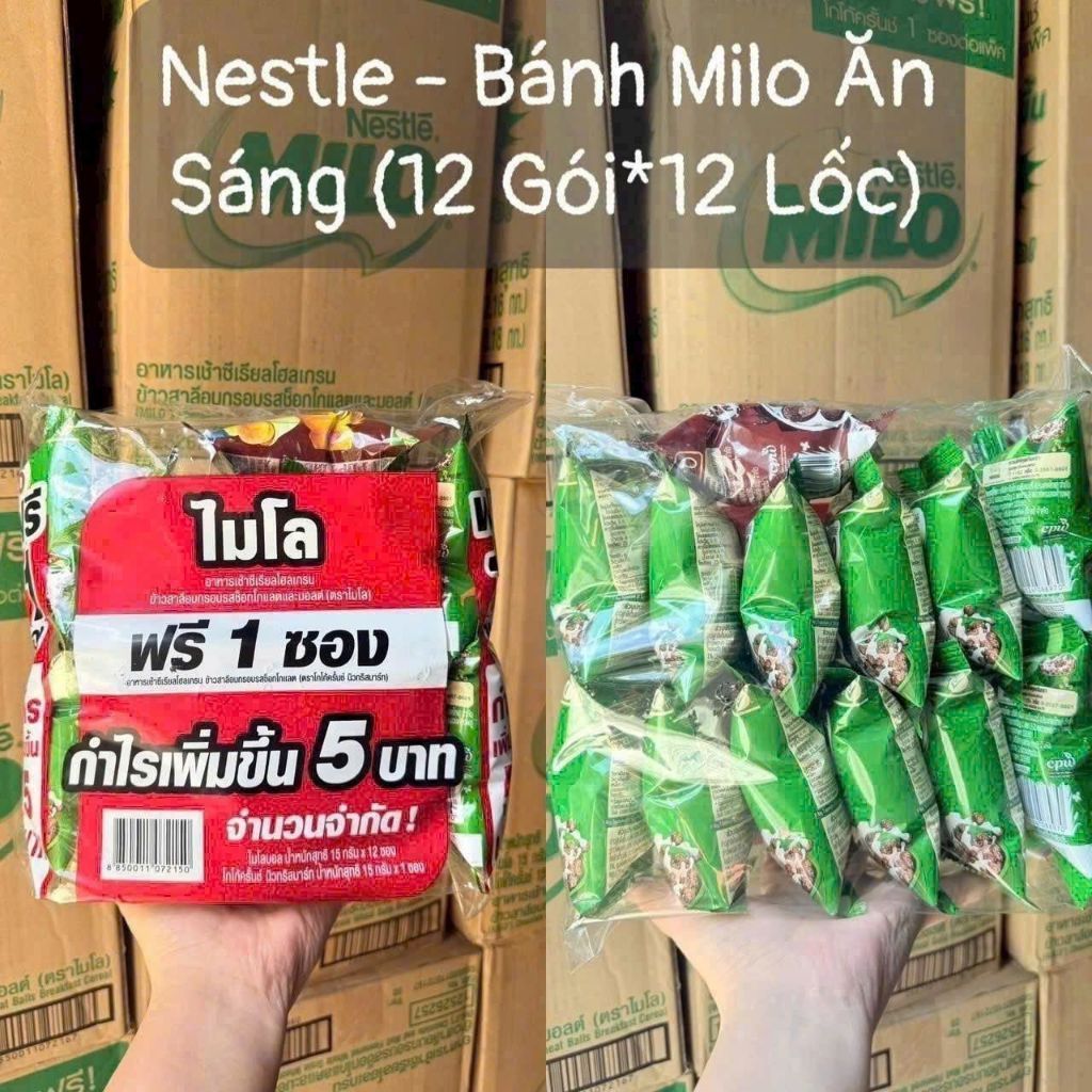 bim bim Milo thái lốc 12 gói