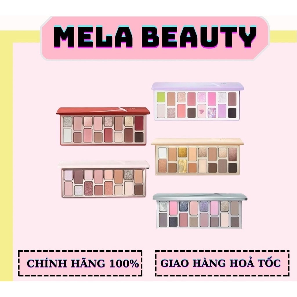 [QIANYAN] Bảng Phấn Mắt Cheeryep QIANYAN Natural Color Starring 16 Ô Đa Dạng Tone Nhũ Lì Bám Phấn