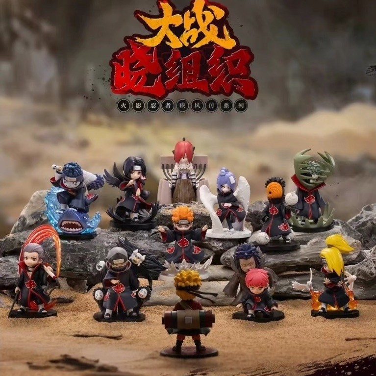 Mô hình Pop Mart Naruto: Shippuden Series Battle Against Akatsuki Blind box Figure
